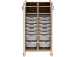 Safco Whiffle Typical 15 60" x 30" Particle Board Double-Column Mobile Storage, Gray (3935GRY)