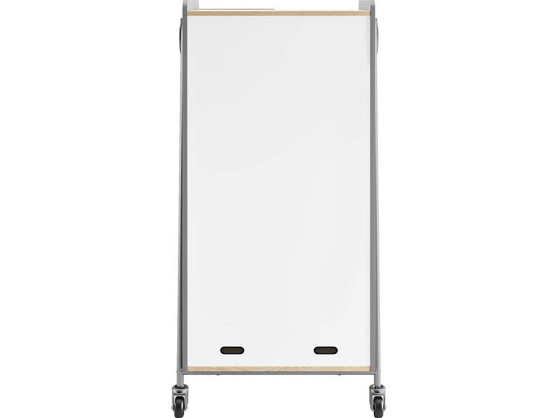 Safco Whiffle Typical 15 60" x 30" Particle Board Double-Column Mobile Storage, Gray (3935GRY)