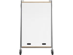 Safco Whiffle Typical 14 48" x 30" Particle Board Double-Column Mobile Storage, Gray (3934GRY)