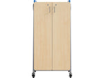 Safco Whiffle Typical 15 60" x 30" Particle Board Double-Column Mobile Storage, Spectrum Blue (3935SBU)