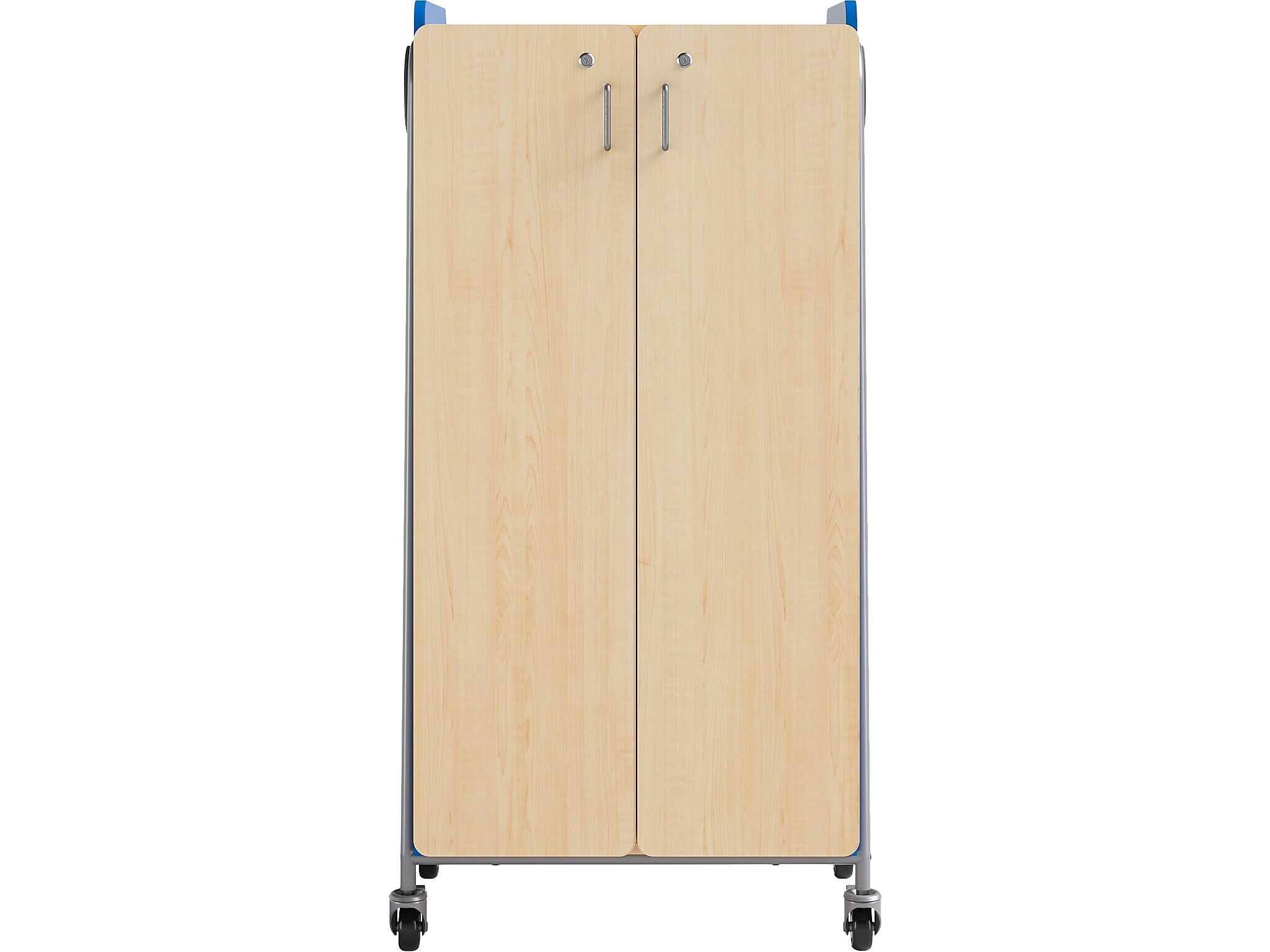 Safco Whiffle Typical 15 60" x 30" Particle Board Double-Column Mobile Storage, Spectrum Blue (3935SBU)