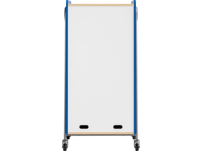 Safco Whiffle Typical 15 60" x 30" Particle Board Double-Column Mobile Storage, Spectrum Blue (3935SBU)