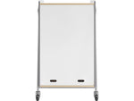 Safco Whiffle Typical 2 48" x 30" Particle Board Double-Column Mobile Storage, Gray (3922GR)