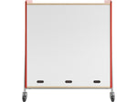 Safco Whiffle Typical 11 48" x 43" Particle Board Triple-Column Mobile Storage, Red (3931RED)