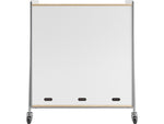 Safco Whiffle Typical 11 48" x 43" Particle Board Triple-Column Mobile Storage, Gray (3931GRY)
