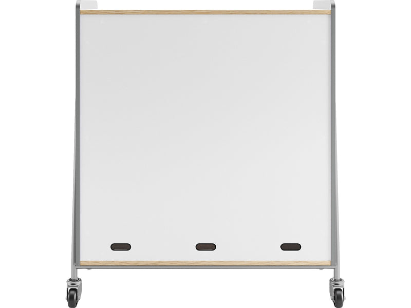 Safco Whiffle Typical 11 48" x 43" Particle Board Triple-Column Mobile Storage, Gray (3931GRY)