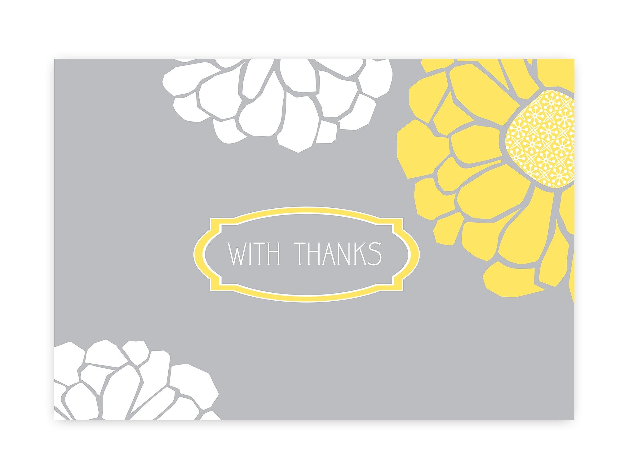 Great Papers Sunny Flowers Matte Personal Thank You Notecards, Multicolor, 24/Pack (2014017)