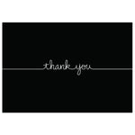 Great Papers Grace Matte Personal Thank You Notecards, Black, 50/Pack (2015072)