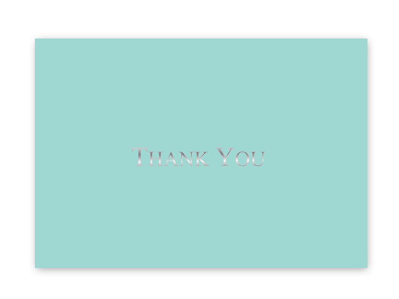 Great Papers! Bella Blue Foil Thank You Cards, 20/Pack