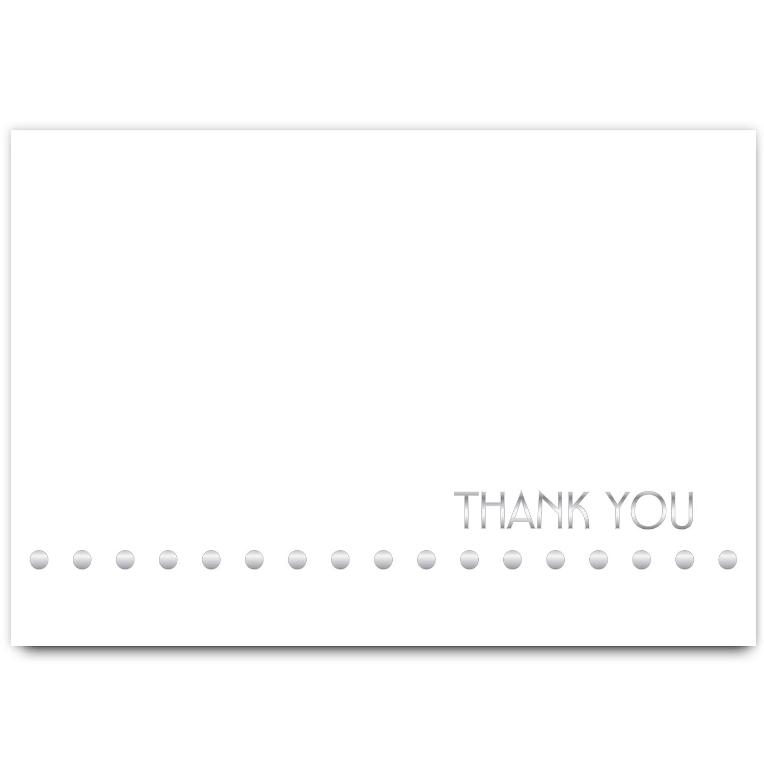 Great Papers! Silver Foil Lotsa Dots Thank You Cards, 24/Pack