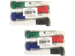 KleenSlate Concepts Large Dry-Erase Markers, Chisel Tip, Assorted Inks, 4/Pack (KLS-8430)