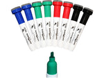 KleenSlate Concepts Large Dry-Erase Markers, Chisel Tip, Assorted Inks, 8/Pack (KLS-8447)