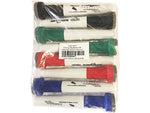 KleenSlate Concepts Large Dry-Erase Markers, Chisel Tip, Assorted Inks, 8/Pack (KLS-8447)