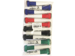 KleenSlate Concepts Large Dry-Erase Markers, Chisel Tip, Assorted Inks, 12/Pack (KLS-8454)