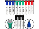 KleenSlate Concepts Large Dry-Erase Markers, Chisel Tip, Assorted Inks, 12/Pack (KLS-8454)