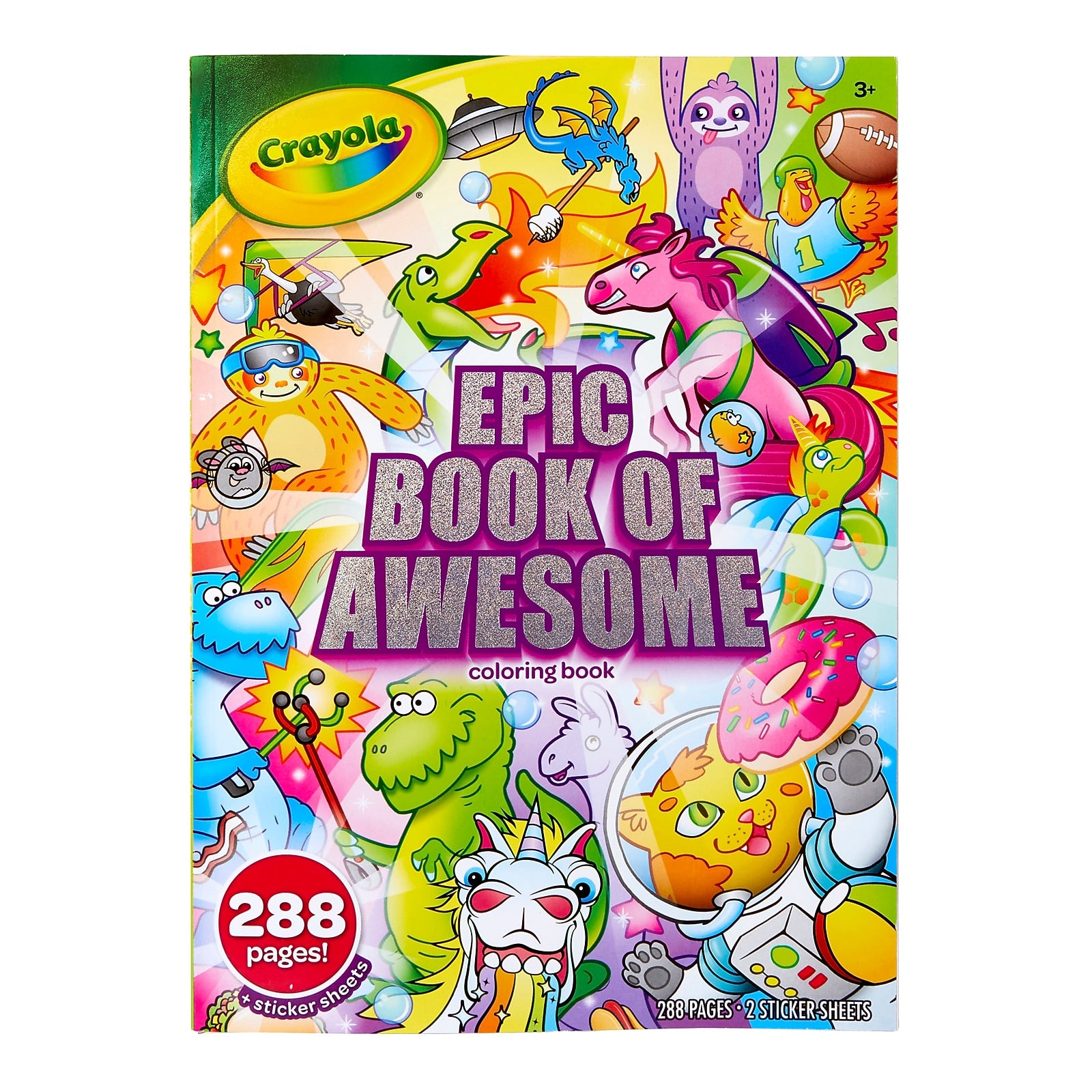 Crayola Epic Book of Awesome Character Coloring Book, 288 Pages/Book, 6/Books (BIN40585-6)