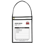 C-Line Shop Ticket Holder With Strap, Black, Stitched, Both Sides, Grade K+ (CLI41922)