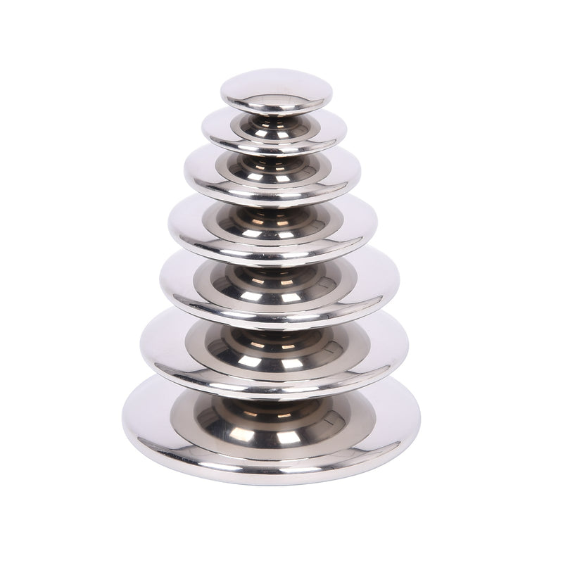 TickiT Sensory Reflective Buttons, Silver, 7/Pack (CTU72217)