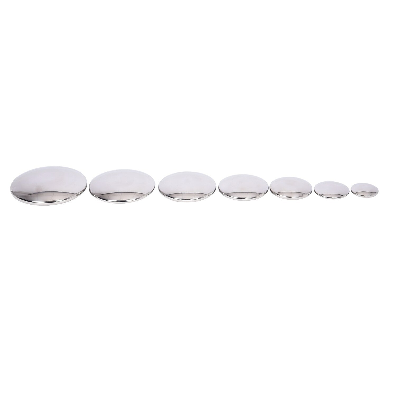 TickiT Sensory Reflective Buttons, Silver, 7/Pack (CTU72217)
