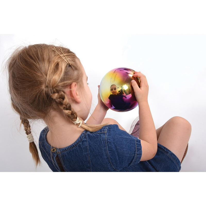 TickiT Sensory Reflective Balls, Rainbow, 4/Pack (CTU72221)