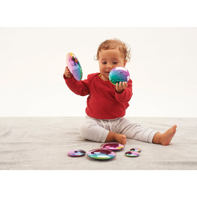 TickiT Sensory Reflective Buttons, Multicolored, 7/Pack (CTU72223)
