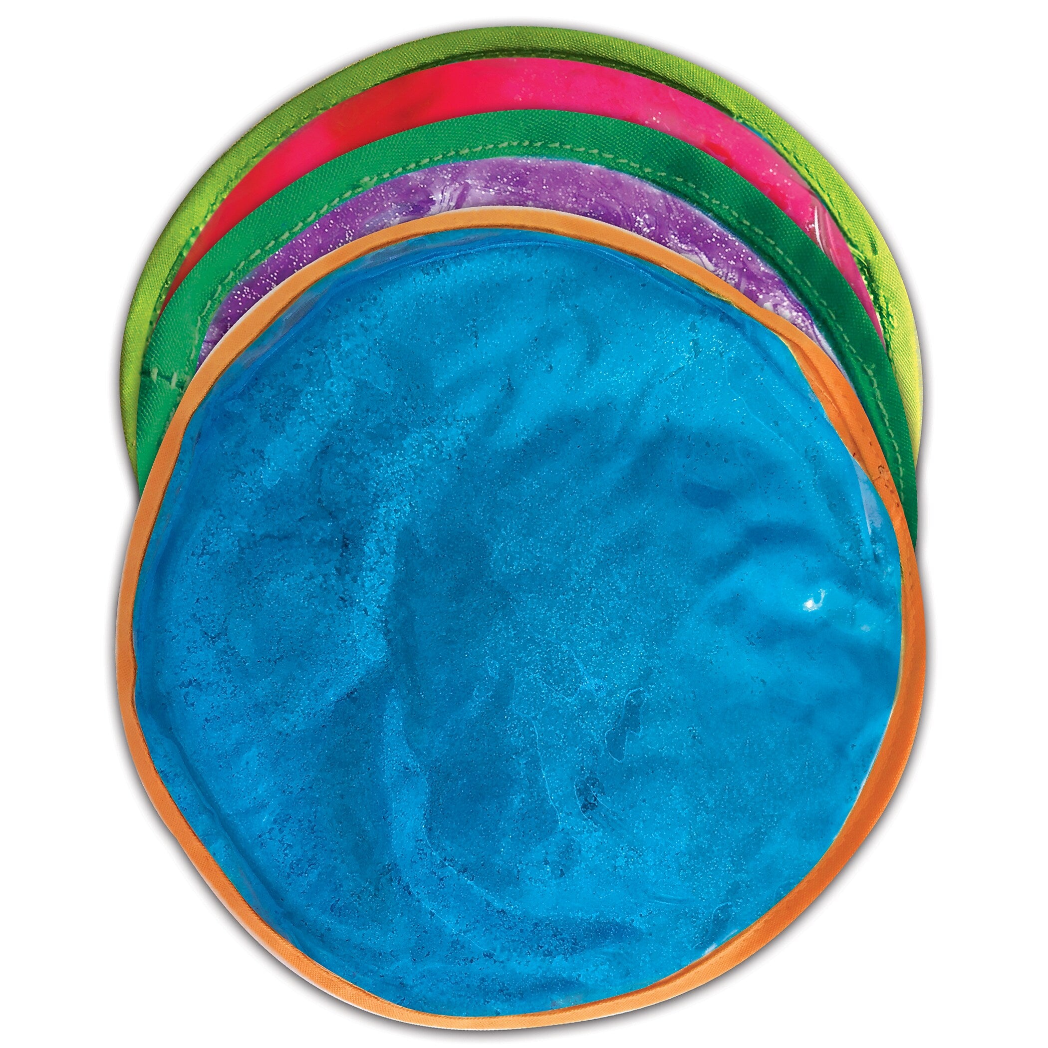 Primary Concepts Playtivity Squeezy Stuff Sensory Discs, Multicolored, 3/Pack (ELP866303)