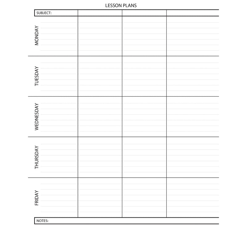 House of Doolittle Lesson Planner Book, Pack of 2 (HOD51007-2)