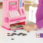 Learning Resources Pretend and Play Teaching ATM Bank, Pink (LER2625P)