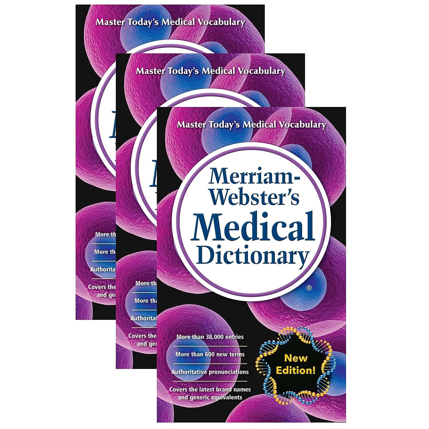 Medical Dictionary, Mass-Market Paperback, Pack of 3, (9785877792949)