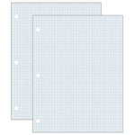 Pacon Graph Paper, 8.5" x 11", 3-Hole Punched, 500 Sheets/Pack, 2 Packs/Bundle (PAC2414-2)