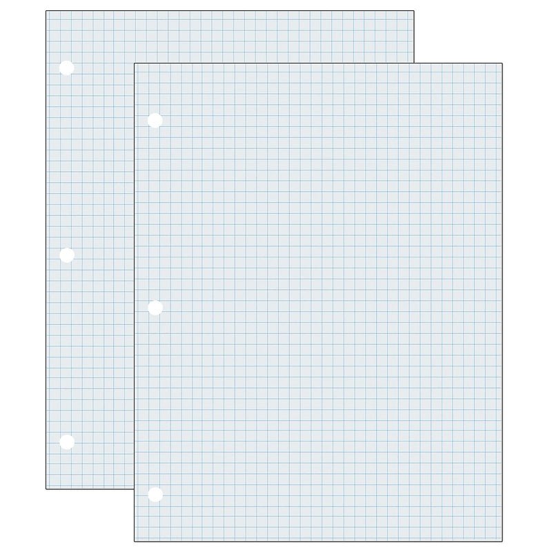 Pacon Graph Paper, 8.5" x 11", 3-Hole Punched, 500 Sheets/Pack, 2 Packs/Bundle (PAC2414-2)
