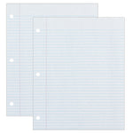 Ecology College Ruled Filler Paper, 8.5" x 11", 3-Hole Punched, 500 Sheets/Pack, 2 Packs/Bundle (PAC2417-2)