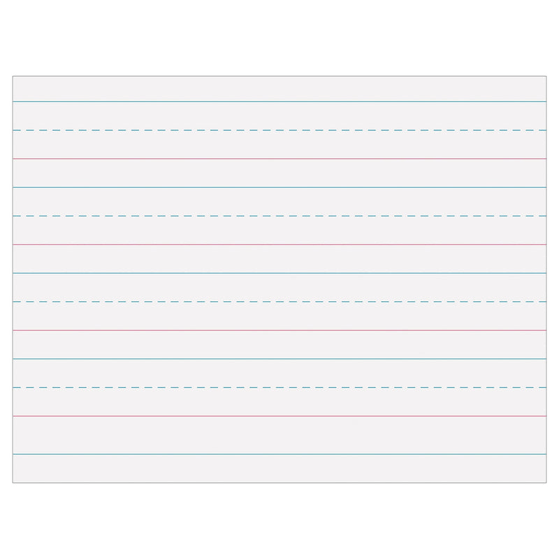 Pacon® Multi-Program Handwriting Paper, 1-1/8" Ruled, 10.5" x 8", White, 500 Sheets Per Pack, 2 Packs (PAC2418-2)