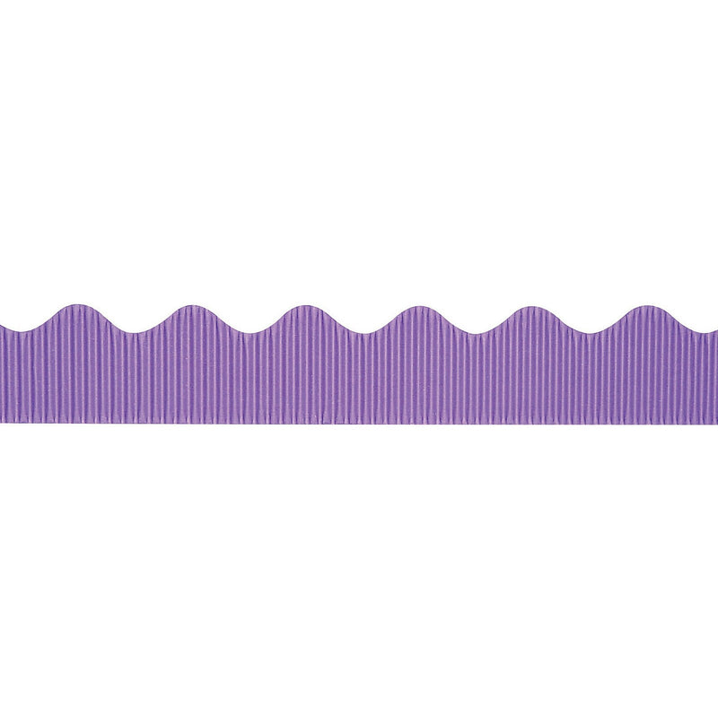 Bordette 50' x 2-1/4" Scalloped Border, Violet, 6 Rolls (PAC37336-6)