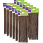 Creativity Street 12" Jumbo Stems, Brown, 100 Per Pack, 12 Packs (PACAC711013-12)