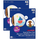 Pacon 17" x 20" Easel Pad, White, 2/Pack, 2 Packs/Bundle (PACMMK11200-2)
