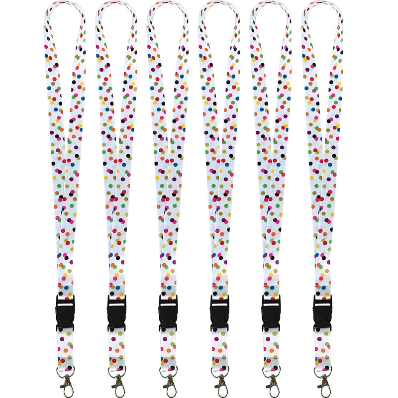 Teacher Created Resources Confetti Lanyard, 21.75" x 0.75", Pack of 6 (TCR20348-6)