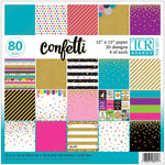 Teacher Created Resources Confetti Project Paper, 12" x 12", Assorted Colors, 80 Sheets (TCR5577)