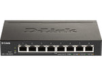 D-Link DGS-1100 8-Port Gigabit Ethernet Smart Switch, 10/100/1000 Mbps, Black (DGS-1100-08PV2)