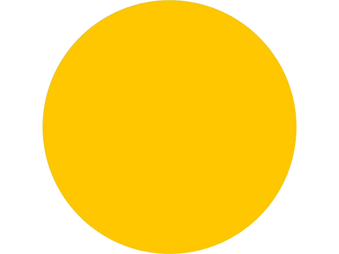 Superior Mark Floor Decal, 3.5"Dia, Yellow (IN-40-214I)