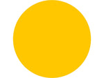 Superior Mark Floor Decal, 3.5"Dia, Yellow (IN-40-214I)