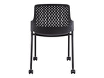 Safco Next Polypropylene Office Chair, Black, 4/Carton (4314BL)