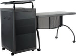 Oklahoma Sound WorkPod Teacher's Desk and Lectern Kit, Charcoal Slate and Black (TWP)