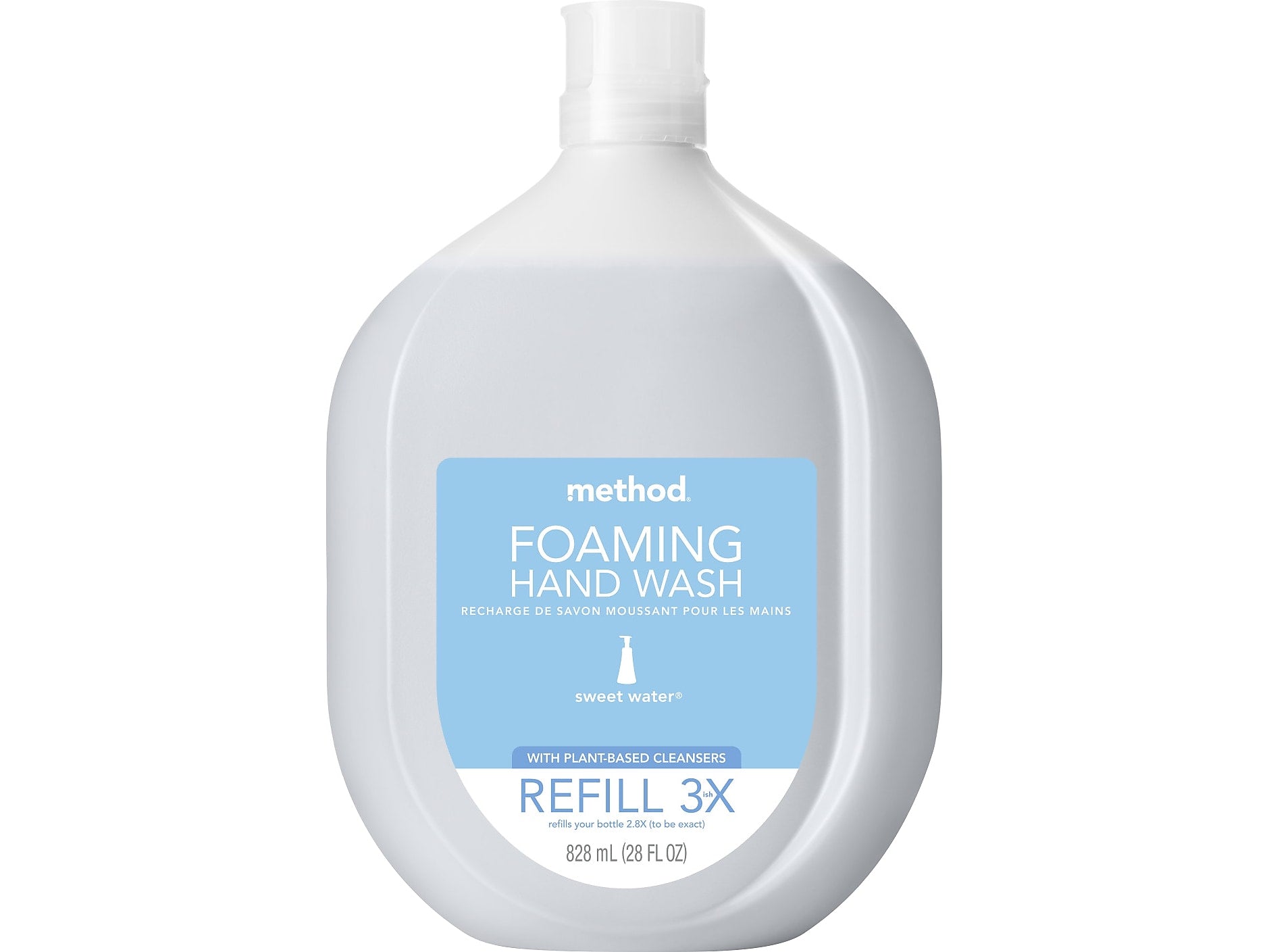 Method Foaming Hand Soap Refill, Sweet Water Scent, 28 Fl. Oz. (328119)
