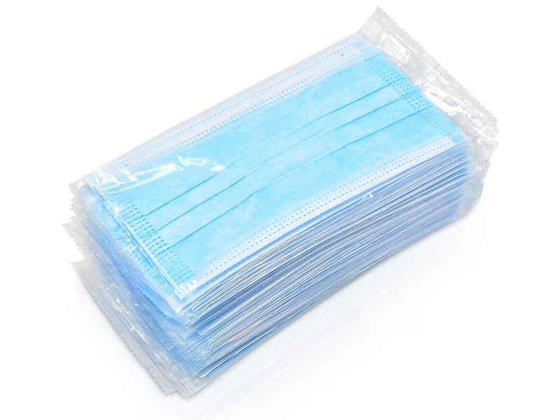 WeCare 3-ply Disposable Face Mask, Adult, Blue, 50/Box (WMN100003)