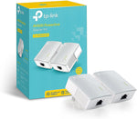 TP-LINK AV600 Nano Powerline Adapter Starter Kit, White, 2/Pack (TL-PA4010KIT)