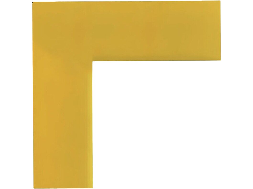 Superior Mark L-Shaped Floor Marker, 6" x 6", Yellow, 24/Pack (IN-40-287I)