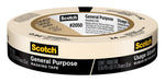 Scotch General Purpose Masking Tape, 0.94" x 60.1 yds., Beige (205024A)