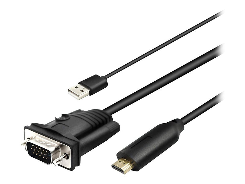 4XEM 6' HDMI to SVGA Cable, Black (4XHDMIVGA6FTU)