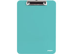 Poppin Plastic Clipboard, Letter Size, Aqua, 6/Kit (108684)